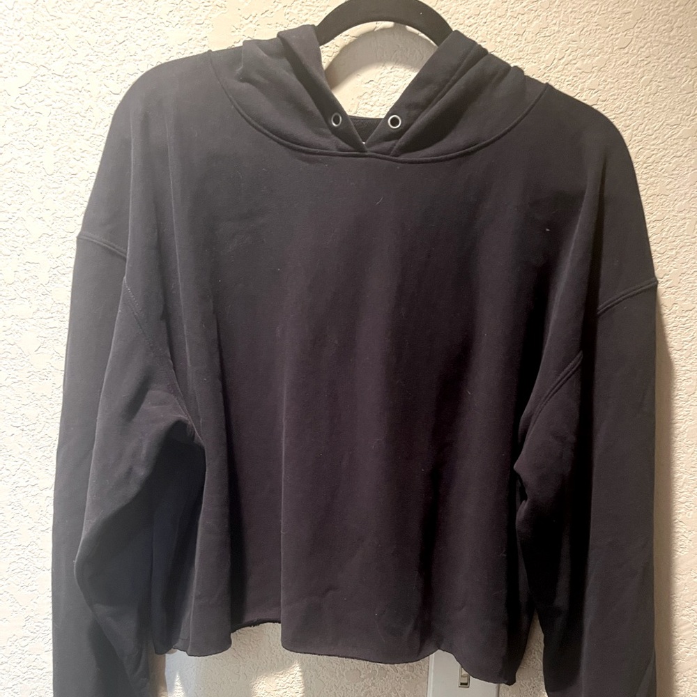 Black Cropped Hoodie by Free People For Movement